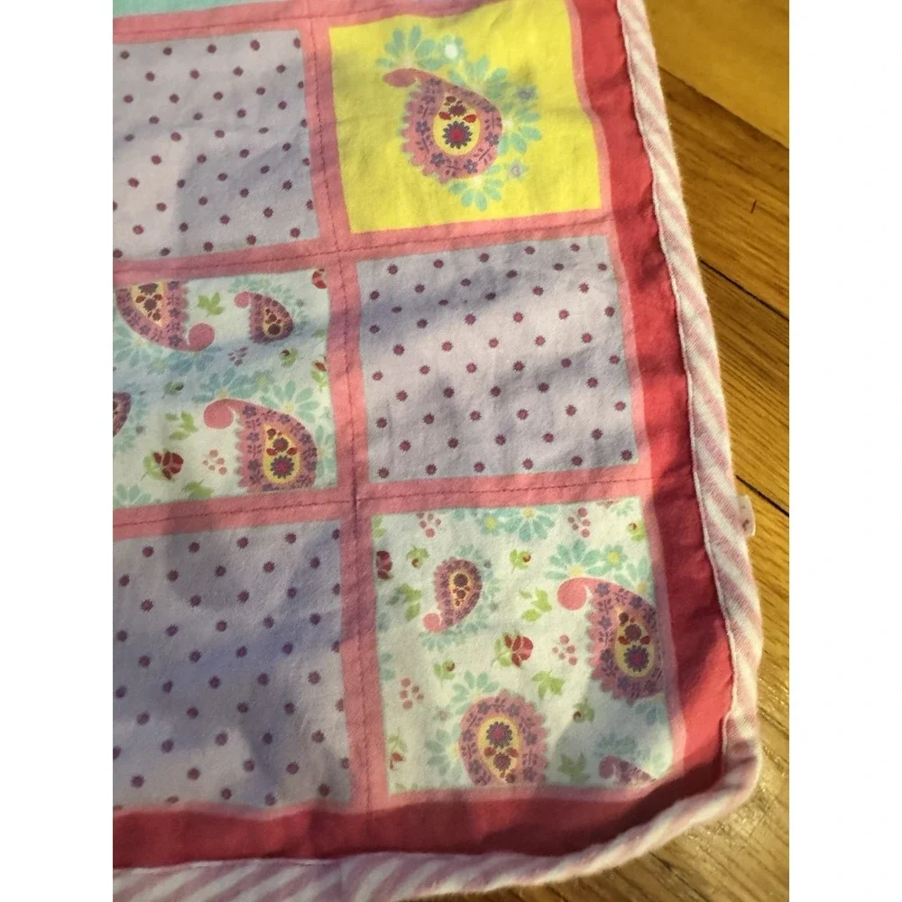 American Girl Bitty Baby Patchwork Paisley Doll Blanket Replacement Polka Dot